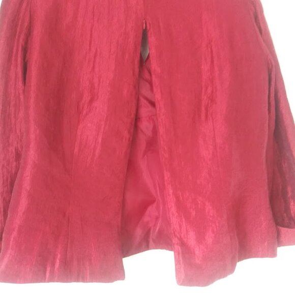 J.R. Nites by Carol Lin Red Blouse women's size 14 - Picture 8 of 16